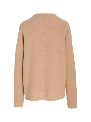 Boiled Funnel-neck Cashmere Sweater