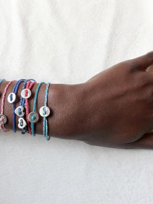 Signature Heart Bracelet In Hot Pink, Red, And White