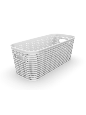 5l 1/2 Medium Wave Design Rectangle Basket - Room Essentials™