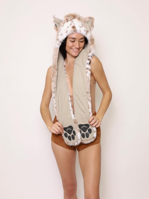 Siberian Snow Leopard Faux Fur Hood | Women's