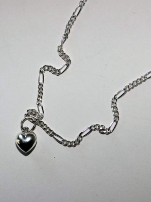 Sweetheart Necklace, Silver