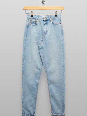 Bleach Mom Tapered Jeans