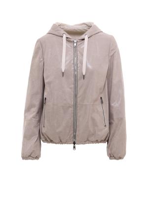 Brunello Cucinelli Front-zip Hooded Jacket