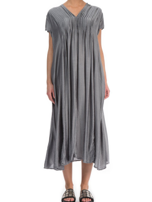 Romantic Silver Silk Bamboo Dress