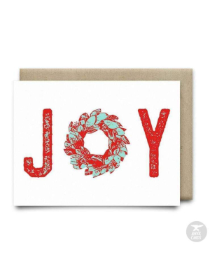 Joy Wreath Card | Anvil Cards