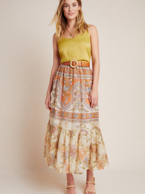 Gianna Flounced Maxi Skirt