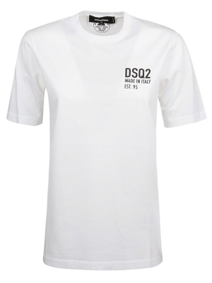 Dsquared2 Logo Print Crewneck T-shirt