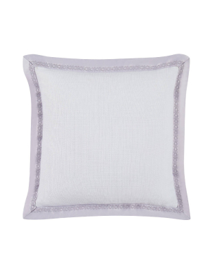 Charisma 16" Medici Pillow White/lavender