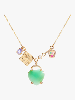 Lucky Heart Charms Necklace