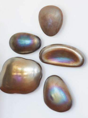 S/5 Glass Wall Gems - Metallic