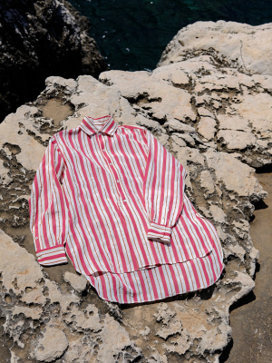 Terra Red Morus Stripes Pablo Shirt