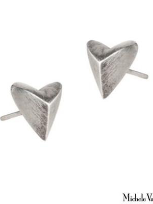 Geometric Heart Earrings