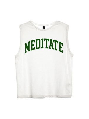 Meditate [women's Muscle Tank]