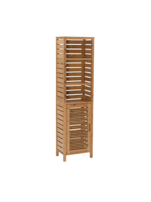 Bracken Tall Cabinet Natural - Linon