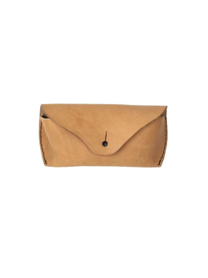 Ready Clasp Sunglasses Case Tanned Natural