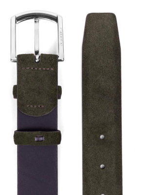 Green Giuseppe Suede Leather Belt