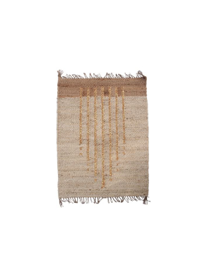 Leah Singh Lola Rug - Gold Lines