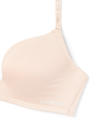 Bebe Logo Plunge Bra