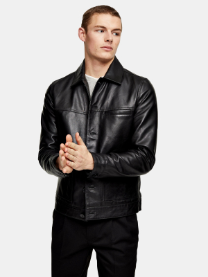 Black Leather Shacket