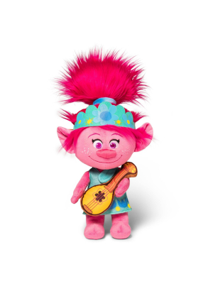 Trolls World Tour Cuddle Pillow Poppy With Guitar Poppy