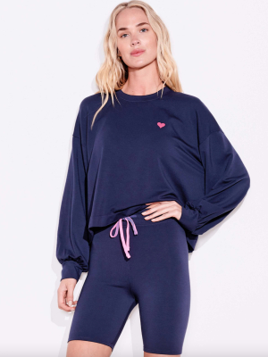 Heart Drapey Sweatshirt