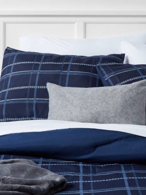 Plaid Grid Decorative Bed Set With Throw - Room Essentials™