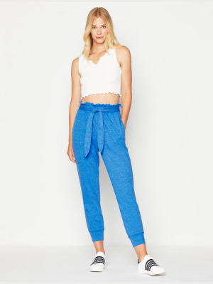 High-waisted French Terry Jogger