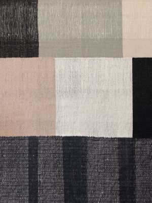 Bran Rug-black & Cream