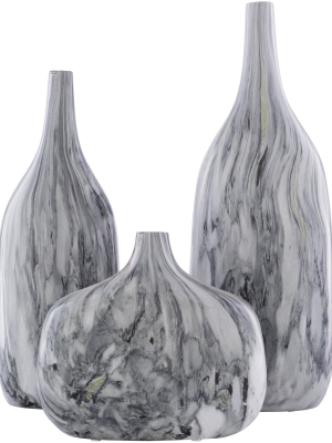 Marble Vase Set In Various Colors