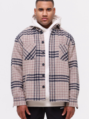 Flato Heavy Wool Flannel Shirt Cookie