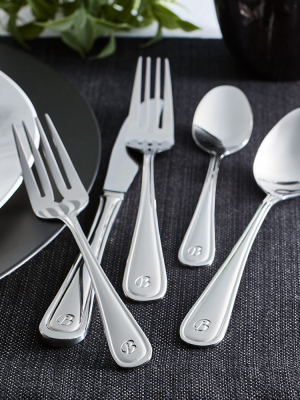 Riverridge® 46pc Monogram Marina Silverware Set A-z