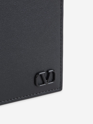 Valentino V Plaque Bifold Wallet