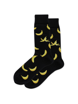 Men's Banana Peels Crew Socks