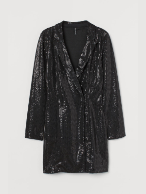 Sequined Jacket Dress