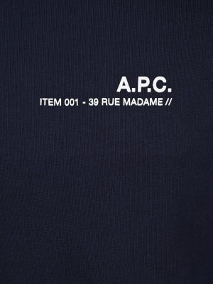 A.p.c. Item Logo Embroidered Crewneck Sweatshirt