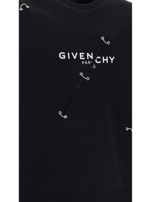 Givenchy Eyelet Detail Oversized Sweatshirt