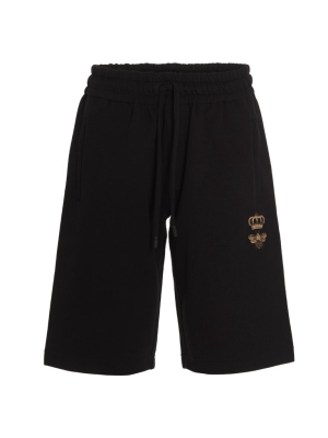 Dolce & Gabbana Logo Embroidered Drawstring Shorts