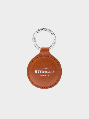 Ettinger Capra Round Key Fob In Tan
