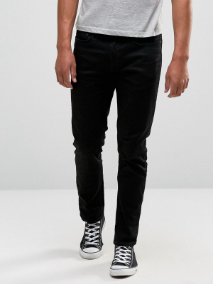 River Island Slim Fit Jeans In Black