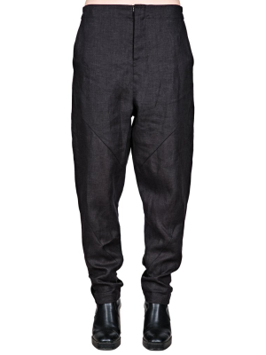 Drop Crotch Linen Pants