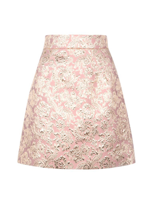 Dolce & Gabbana Lamé Jacquard Mini Skirt