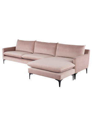 Nuevo Anders Sectional Sofa - Blush