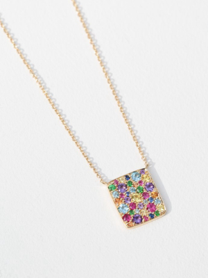 Multi Colored Cluster Necklace