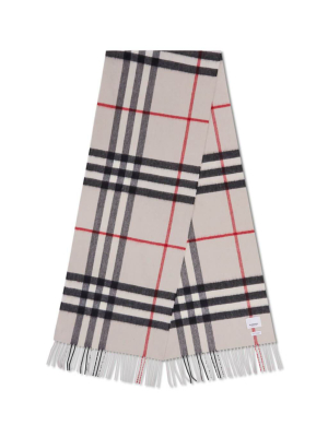 Classic Check Cashmere Scarf