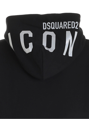 Dsquared2 Logo Print Drawstring Hoodie