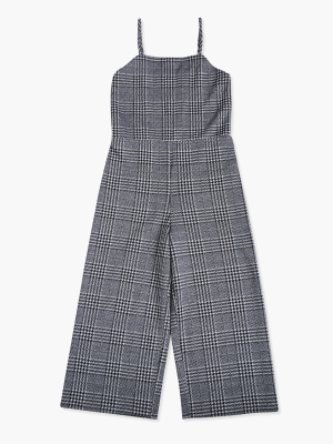 Girls Glen Plaid Cami Jumpsuit (kids)