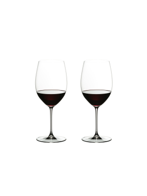 Riedel 6449/0 Veritas Crystal Dishwasher Safe 22 Ounce Cabernet/merlot Red Wine Glass Set (2 Pack)