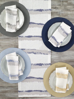 Bodrum Brushstroke Napkin - Navy - Set Of 4