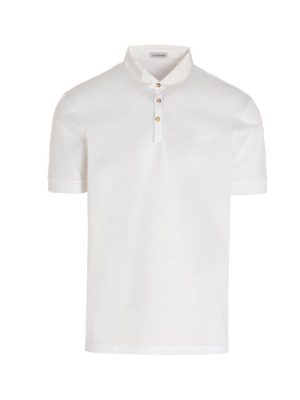 Lanvin Logo Embroidered Polo Shirt