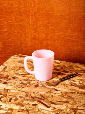 Pink Milk Glass Mug